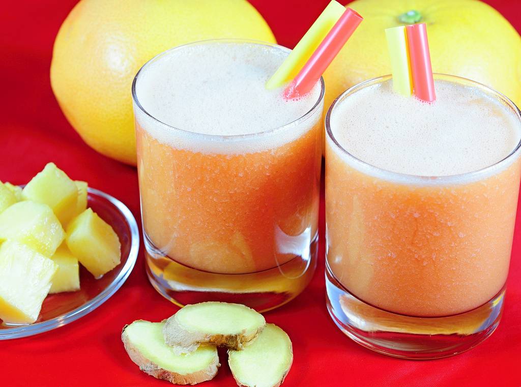 Grepove smoothie so zázvorom