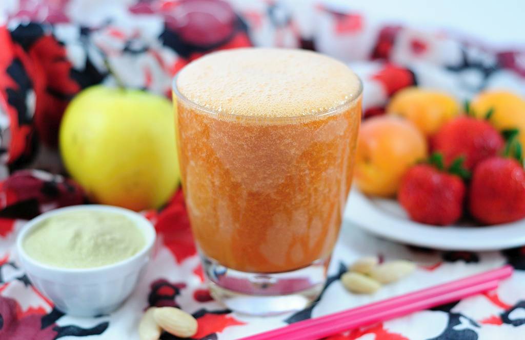 Jahodové smoothie s opunciou