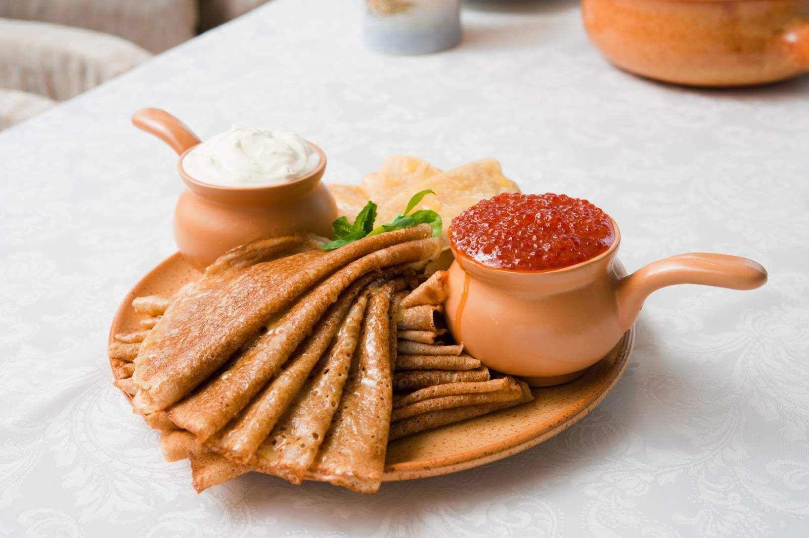 Palacinky s kaviárom